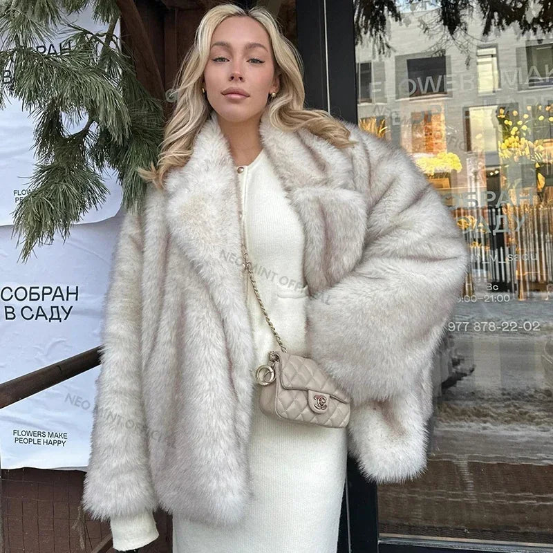 LASLI FAUX FUR COAT