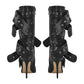 POINTED HEELED BOOTS decorated with BELTS