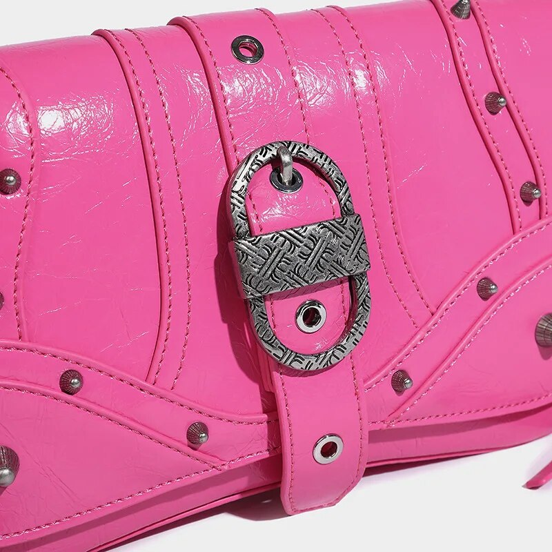 SHOULDER CROSSBODY BAG with METAL STUDS