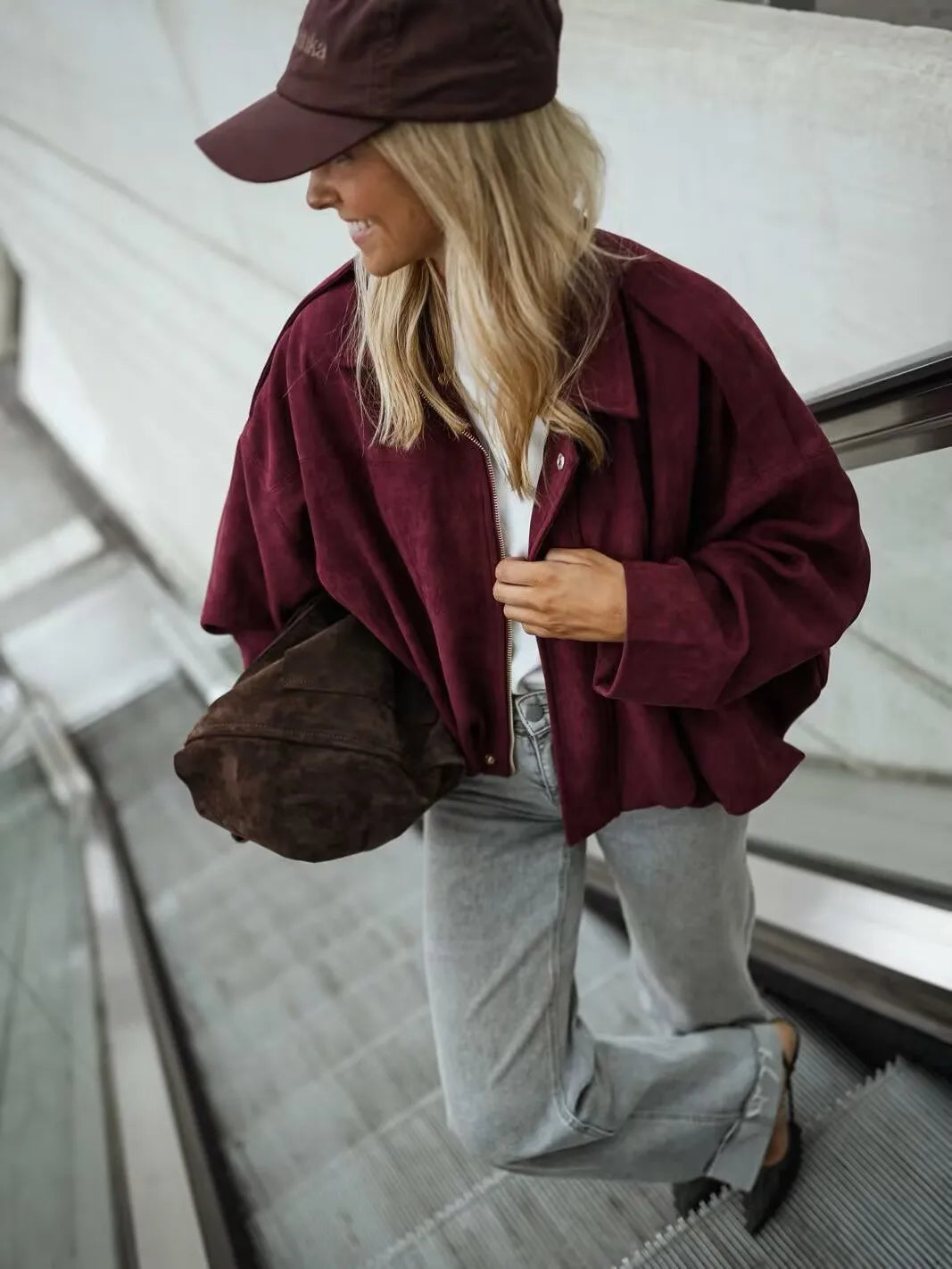 LILO SUEDE BOMBER JACKET