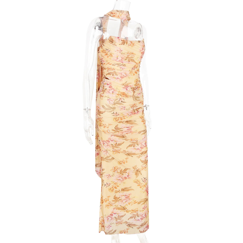 ELEGANT CORSET a MAXY SKIRT SET with SCARF