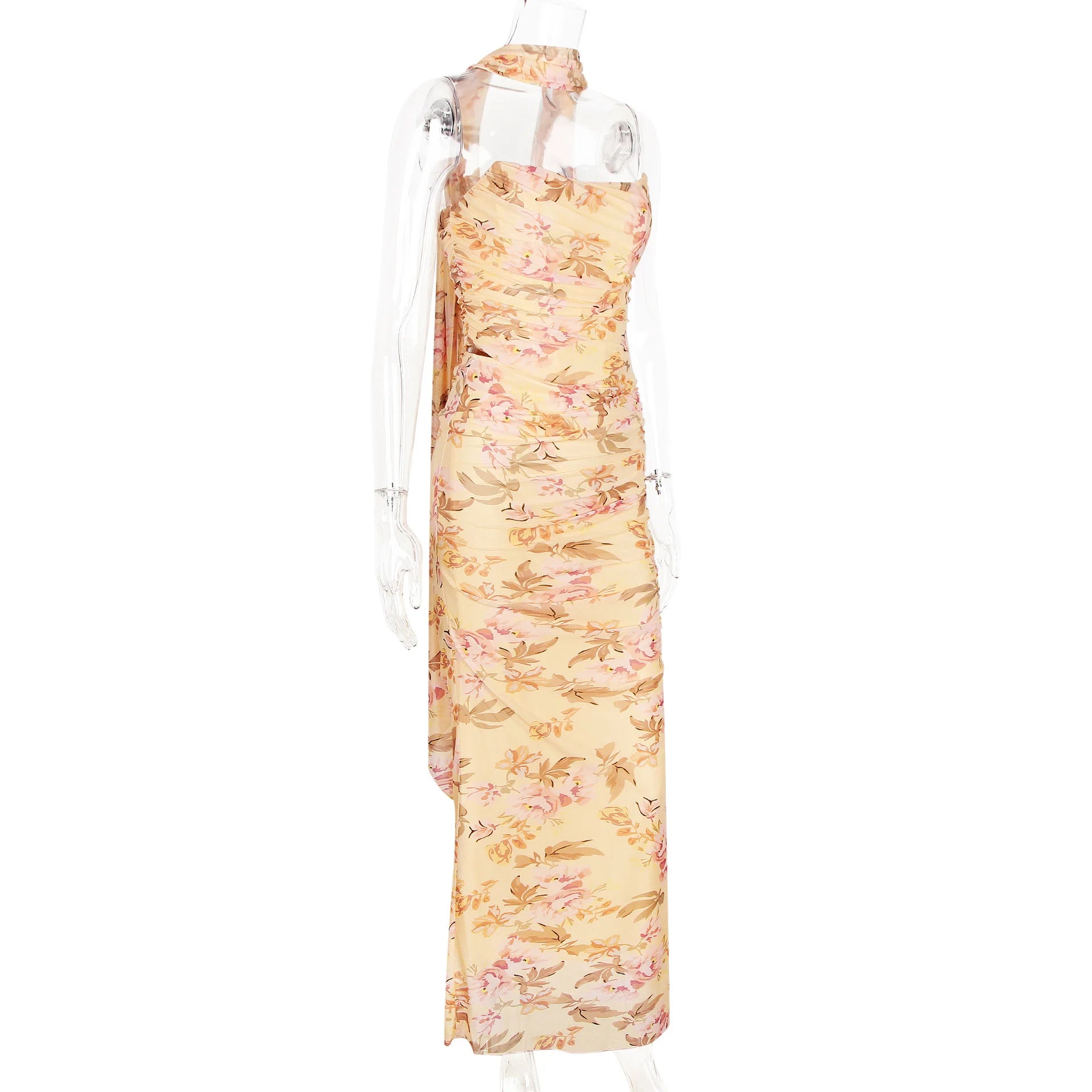 ELEGANT CORSET a MAXY SKIRT SET with SCARF