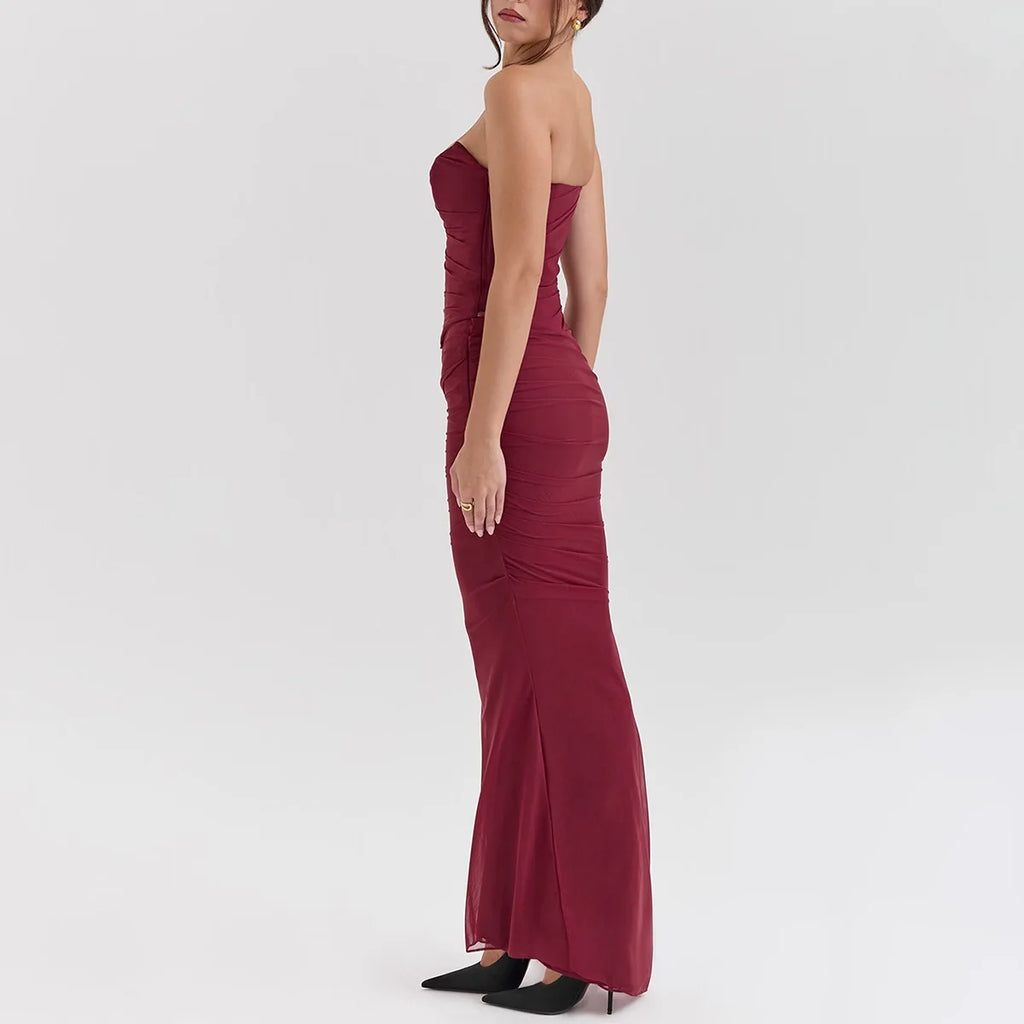 ELEGANT CORSET a MAXY SKIRT SET with SCARF