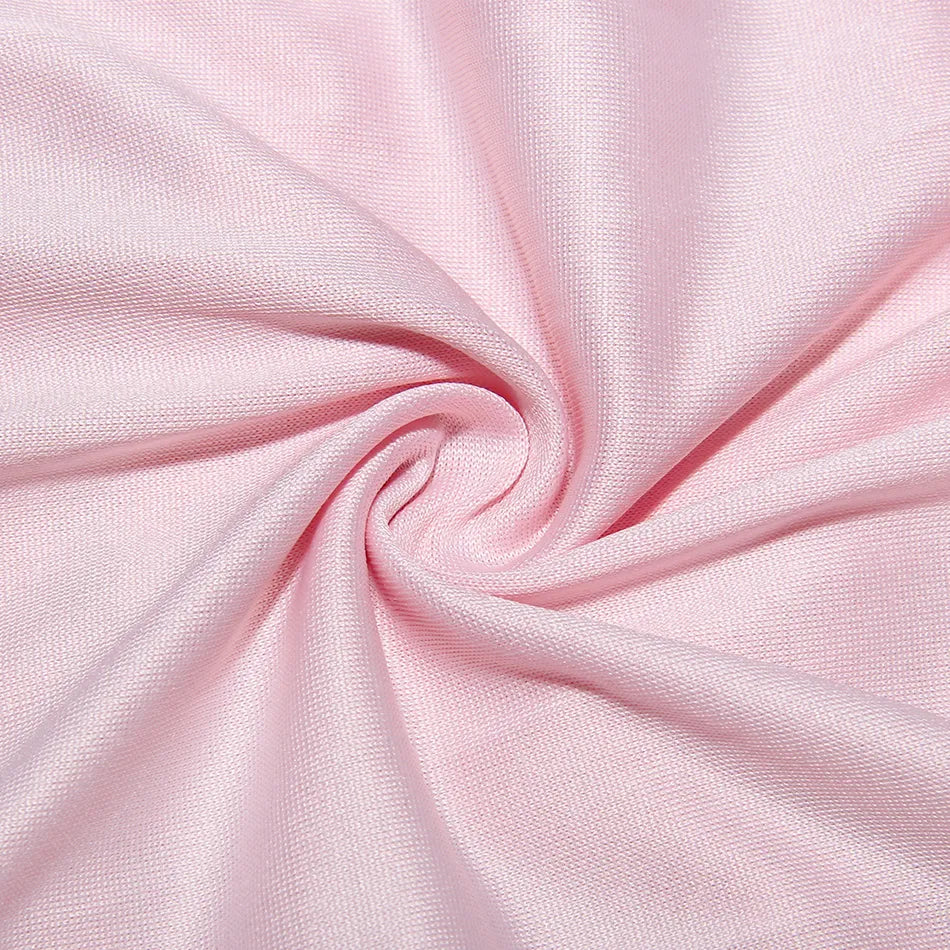 Pink Orange Gradient Strapless Bodycon Maxi Dress – Elegant Ombre Evening Gown for Women