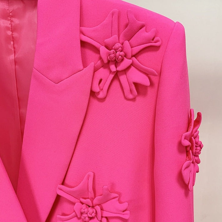 KIMBER FLOWER DECORATED PANTS and BLAZER SET