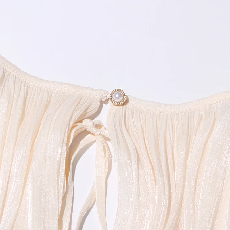 SOLID BLOUSE LONG SLEEVE MINI DRES