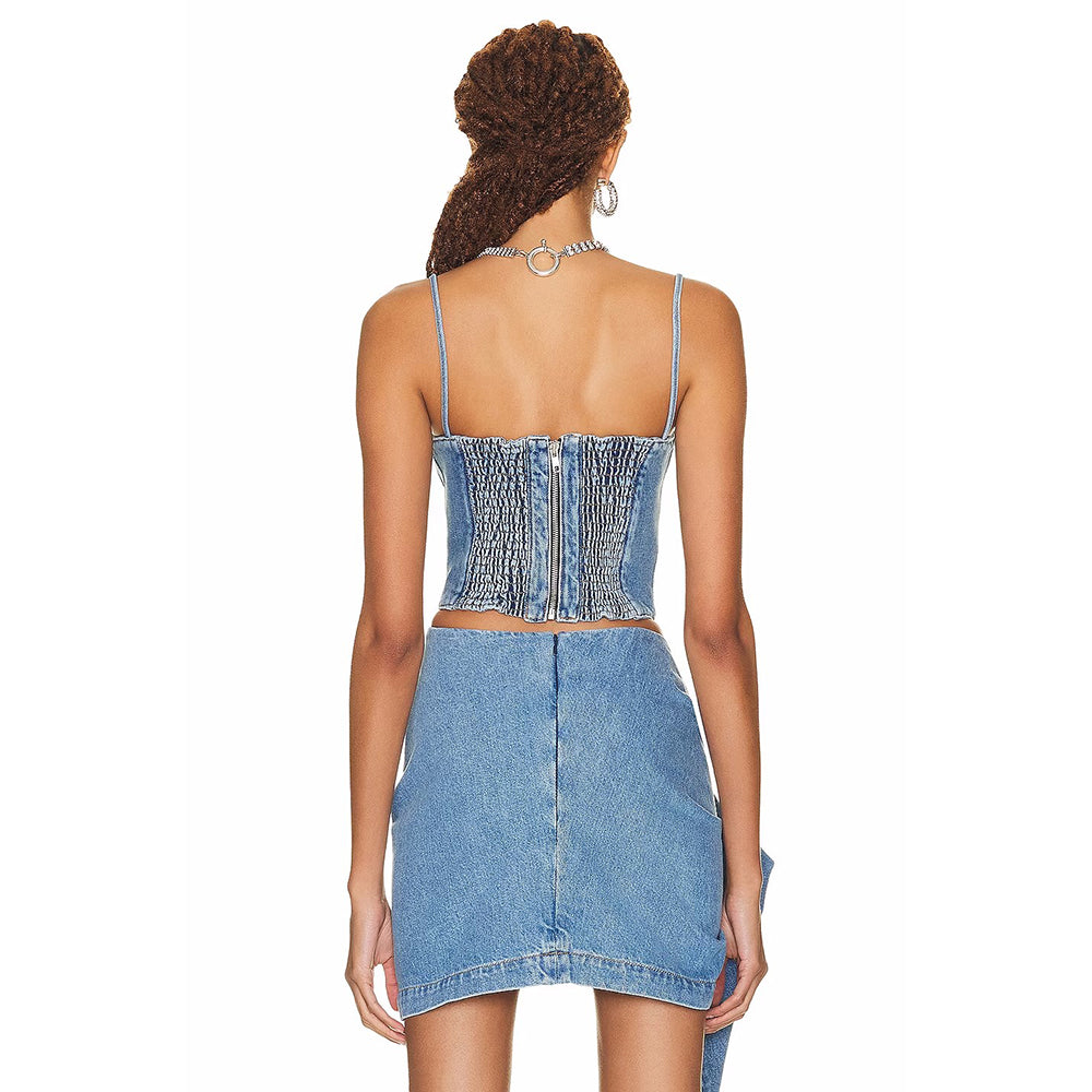 AMINA ZIPPER TANK TOP