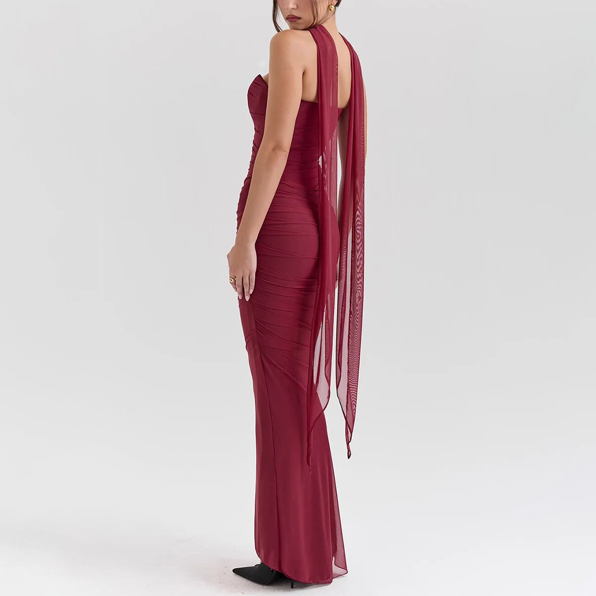 ELEGANT CORSET a MAXY SKIRT SET with SCARF