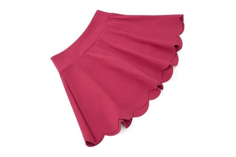 3 Piece Women’s Fitness Yoga Set – Quick Dry Gym Outfit with Sports Bra, Skirt & Cover Top