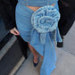 GEORGIA FLOWER DECORATED MINI SKIRT
