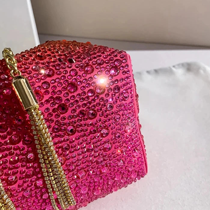 RHINESTONES CLUTCH HANDBAG PURSES