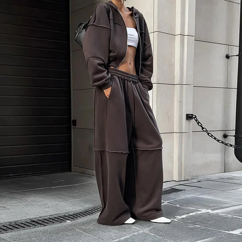 SARA WIDE TROUSERS SET