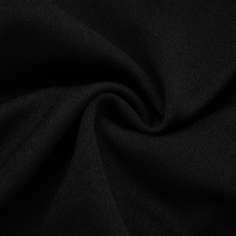 Deep V-Neck Long Sleeve Ruched Mini Dress – High-Waist Structured Blazer Dress | CTRL NUIT