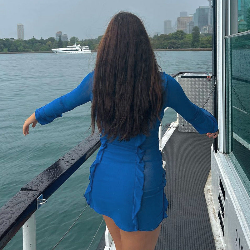 THALIA LONG SLEEVE MINI DRESS