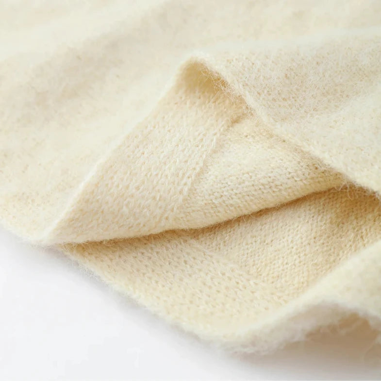 WOOL HALF SLEEVE TOP and SKIRT