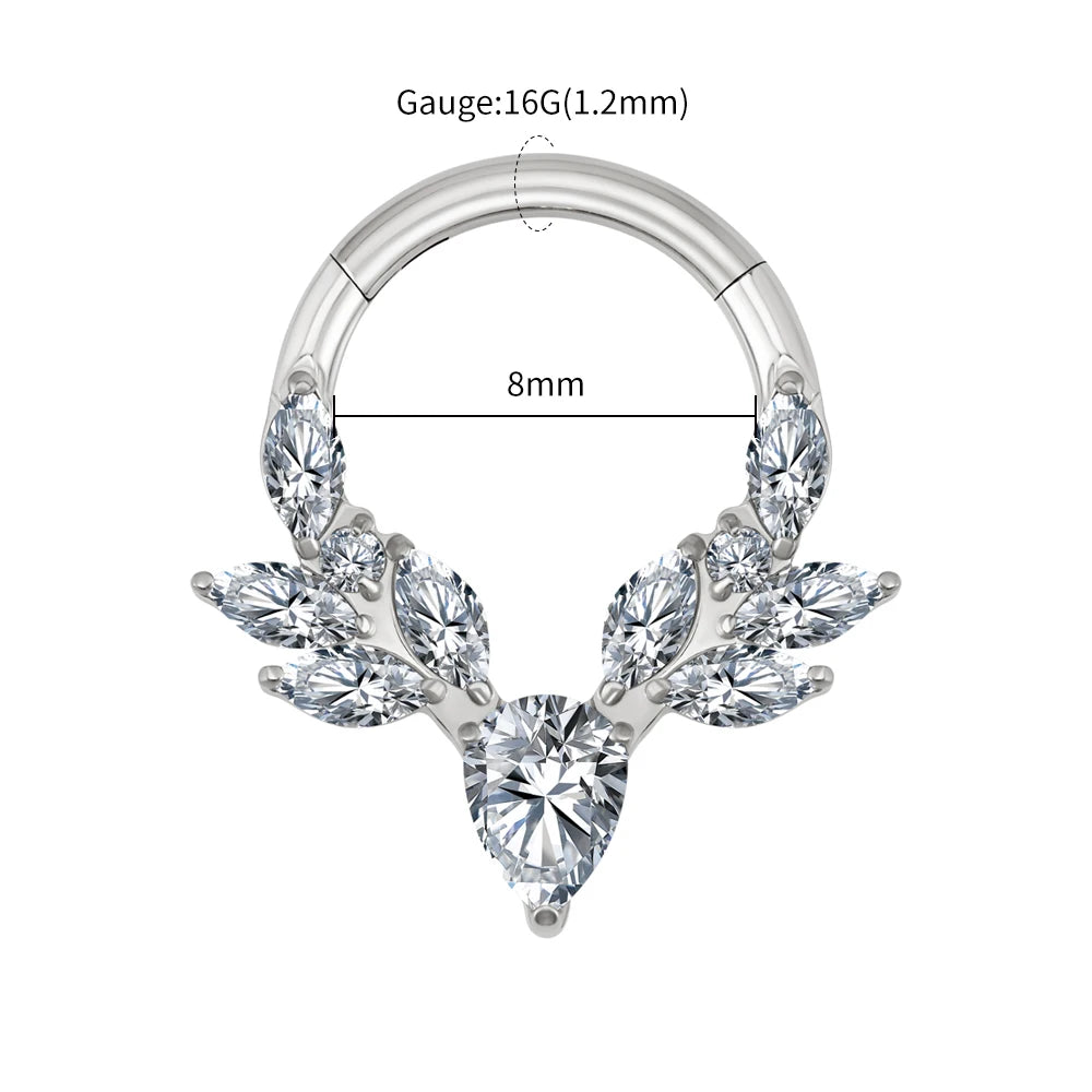 NOSE TITANIUM PIERCING RING