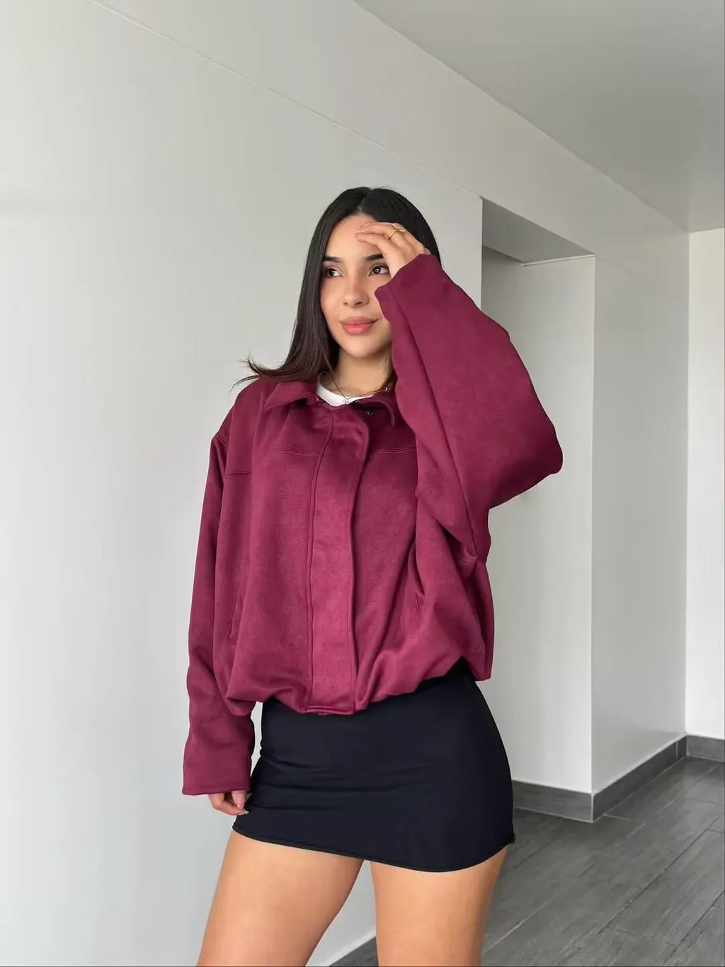LILO SUEDE BOMBER JACKET