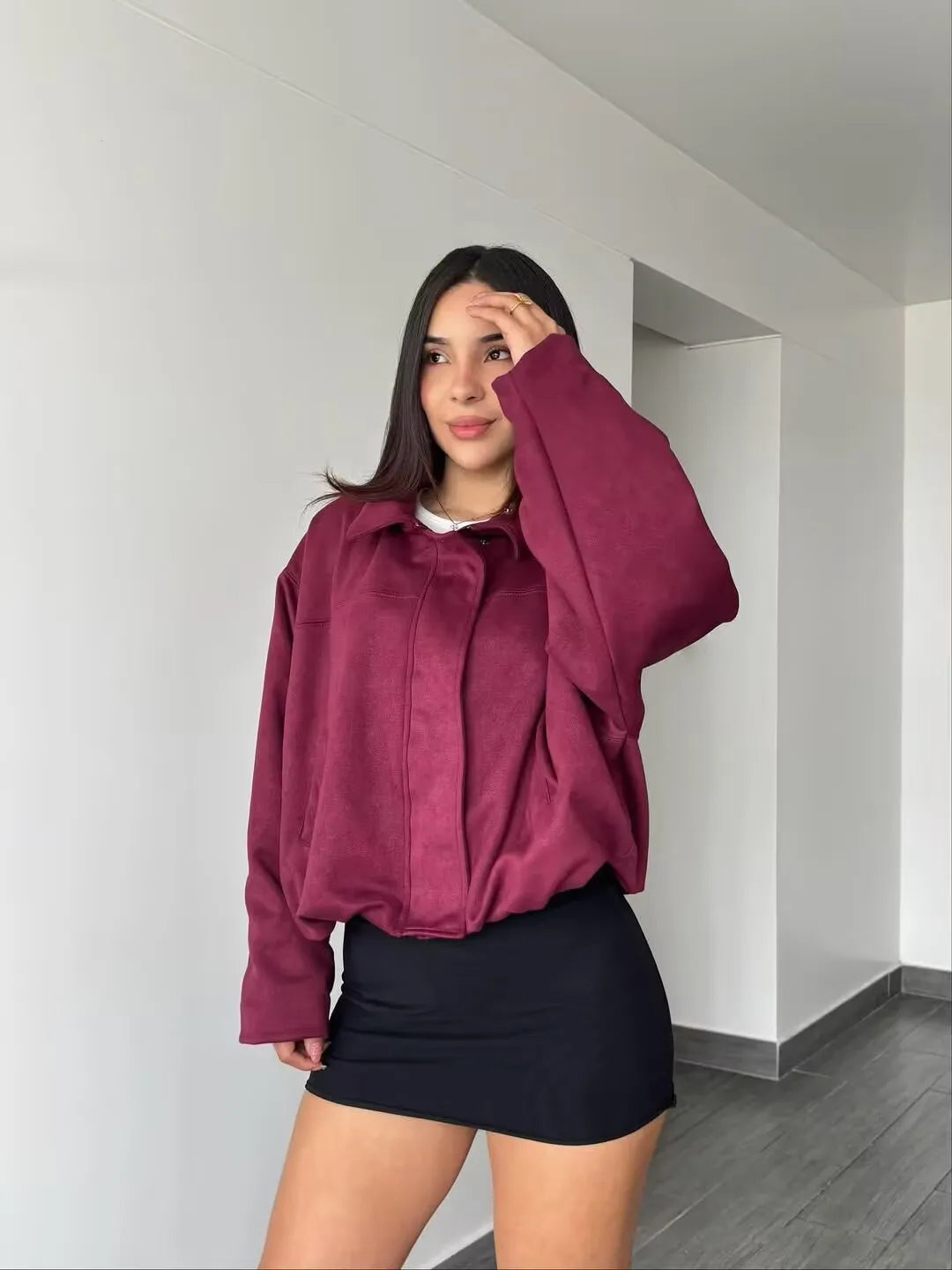 LILO SUEDE BOMBER JACKET