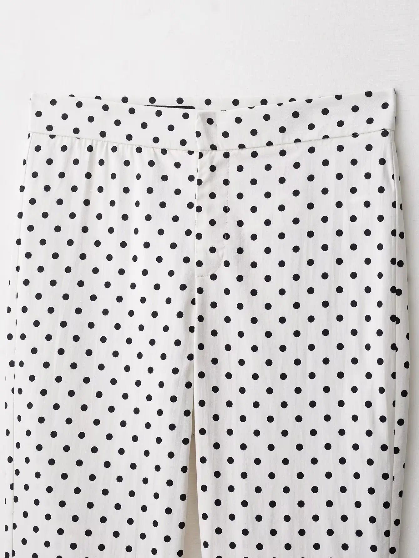 Polka Dot Two Piece Set with High Neck Jacket and Matching Pants or Shorts
