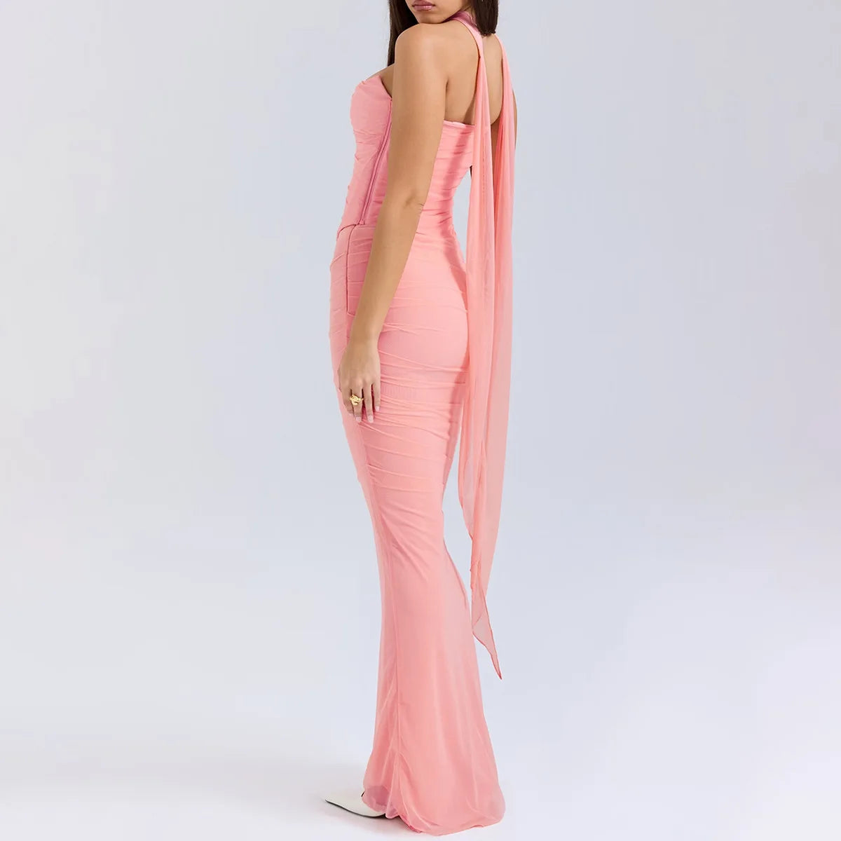 ELEGANT CORSET a MAXY SKIRT SET with SCARF
