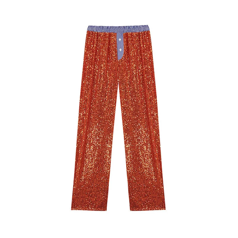 SEQUIN BLOUSE and PANTS SET