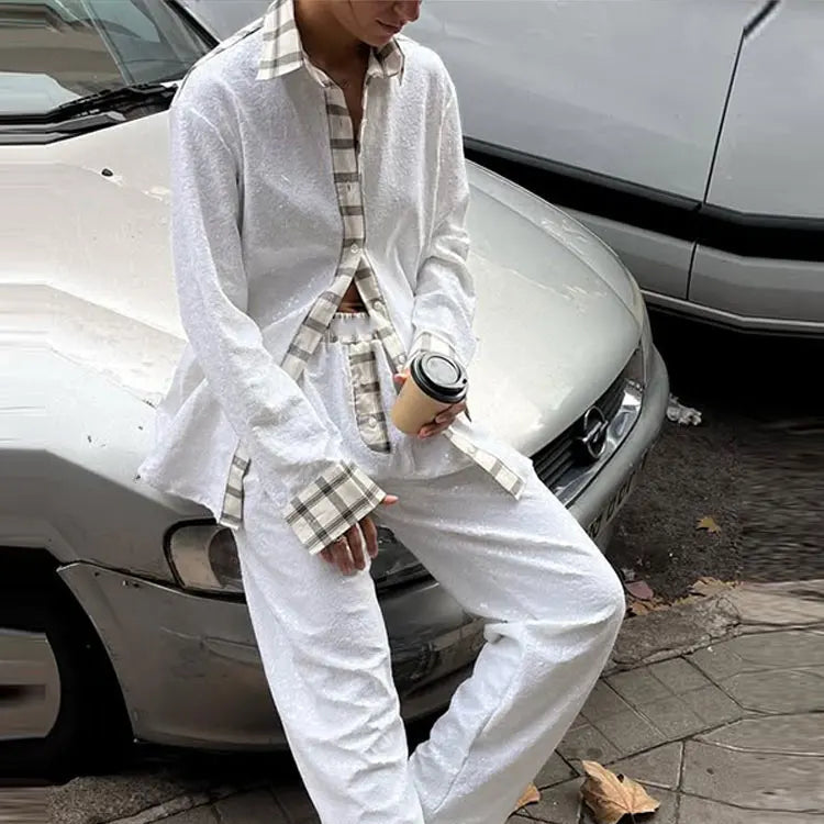 SEQUIN BLOUSE and PANTS SET