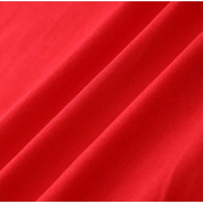 RED SLING SLEEVELESS MAXI DRESS