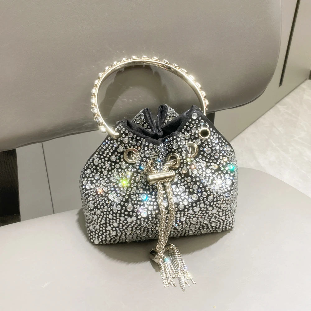 RHINESTONES CLUTCH HANDBAG PURSES