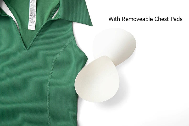 Women’s Two Piece Yoga Set – Gym Top & Tennis Skirt Quick Dry Sportswear