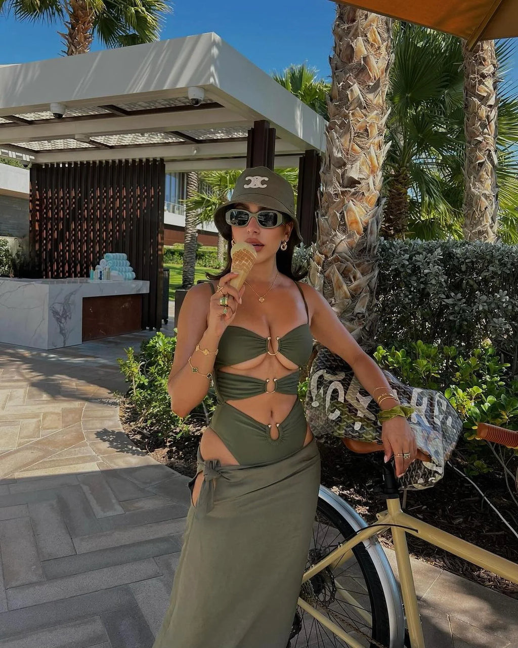CutOut One Piece Swimsuit for Women – Ring Detail Monokini Bathing Suit