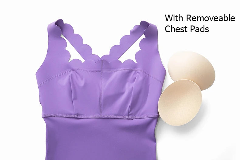 Women One Piece Gym Jumpsuit – Buttery Soft Stretch Yoga & Running Bodysuit