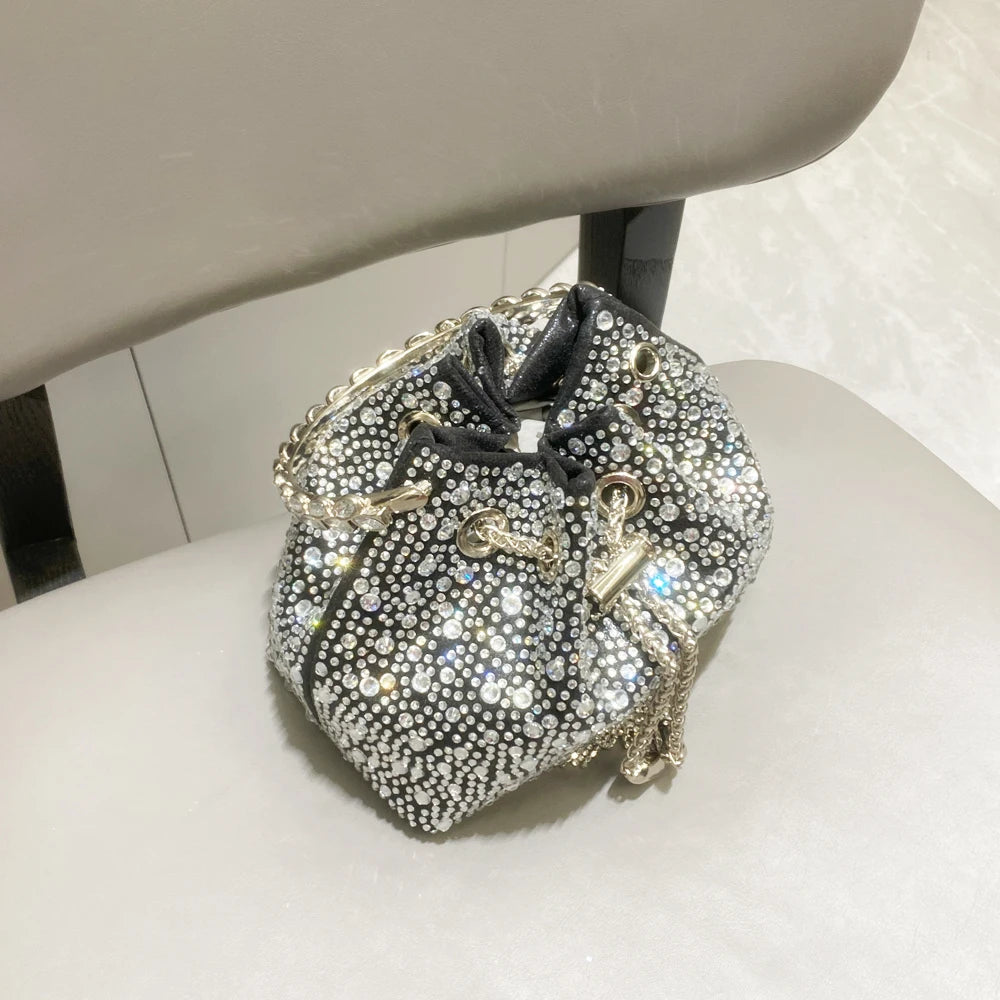RHINESTONES CLUTCH HANDBAG PURSES