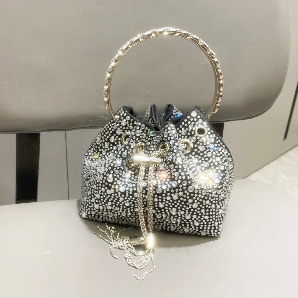 RHINESTONES CLUTCH HANDBAG PURSES