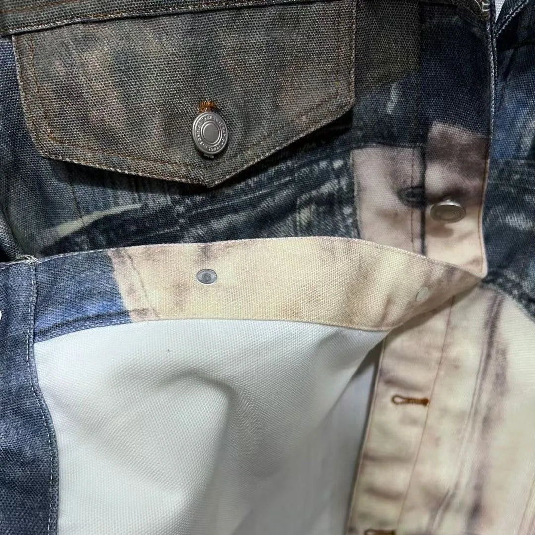 VINTAGE PRINT DENIM JACKET