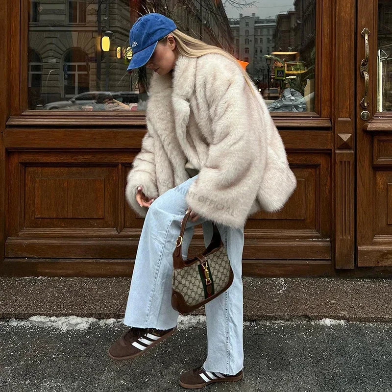 LASLI FAUX FUR COAT