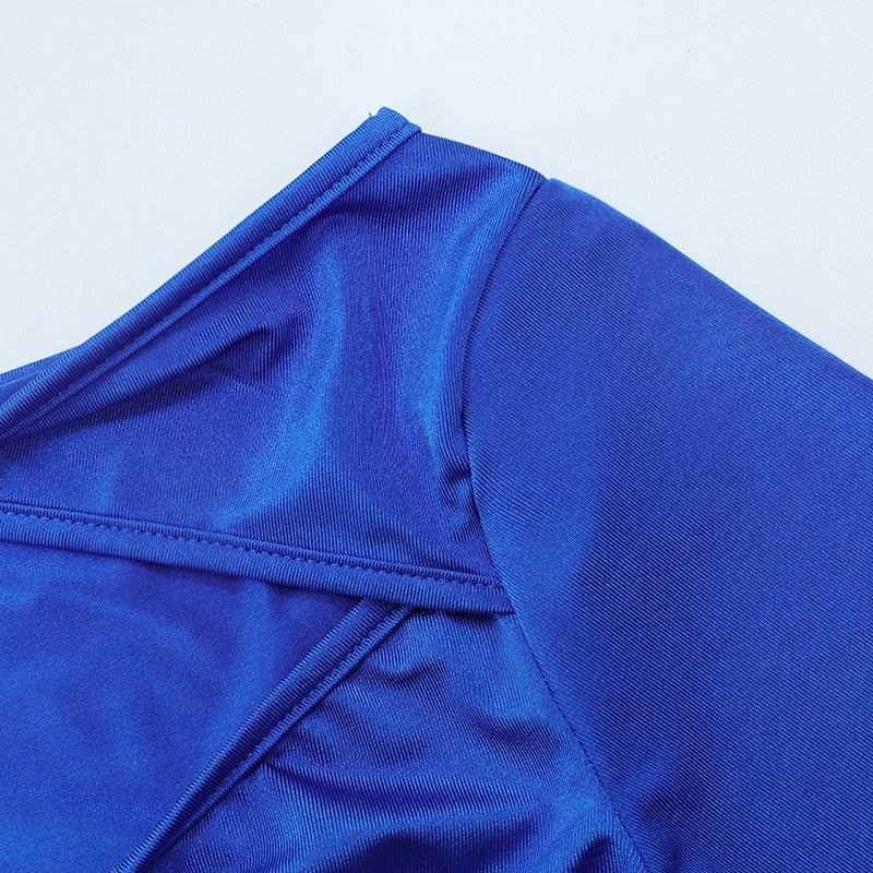 HOLLOW OUT LONG SLEEVE TOP with GLOVES