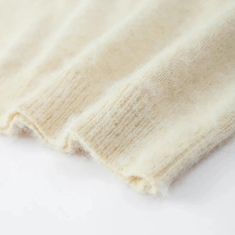 WOOL HALF SLEEVE TOP and SKIRT