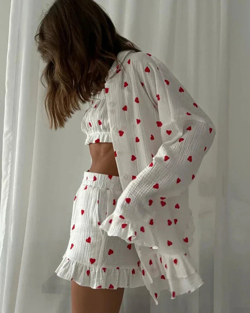 BRIGITTE THREE PIECE PAJAMAS
