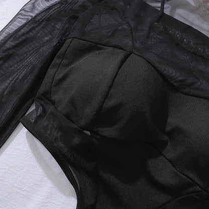 MESH LONGSLEEVE BODYSUIT