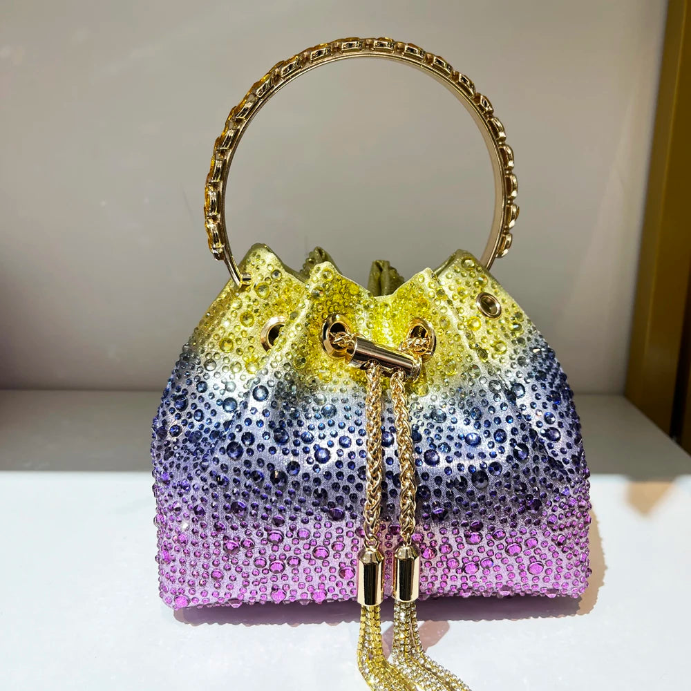RHINESTONES CLUTCH HANDBAG PURSES