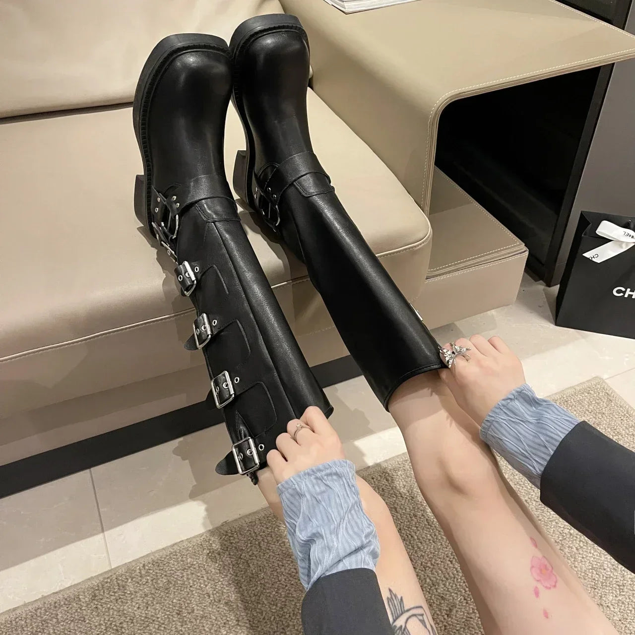 TEFFIE BOOTS HIGH KNEE