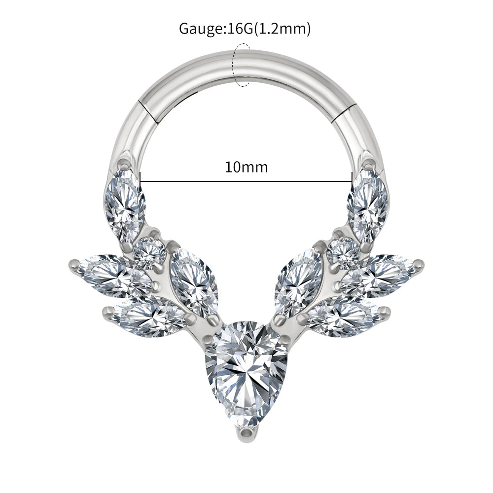 NOSE TITANIUM PIERCING RING