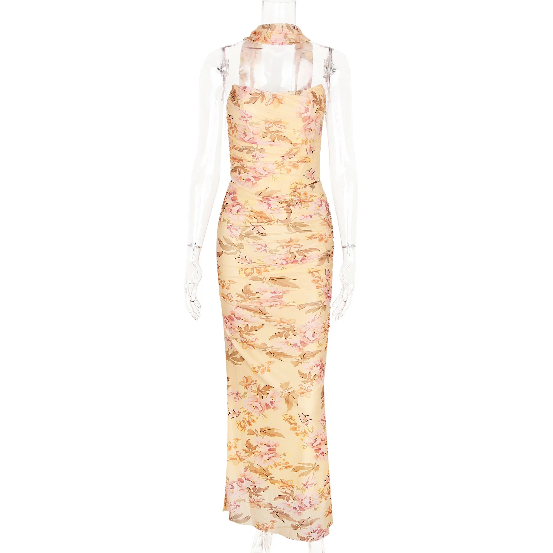 ELEGANT CORSET a MAXY SKIRT SET with SCARF