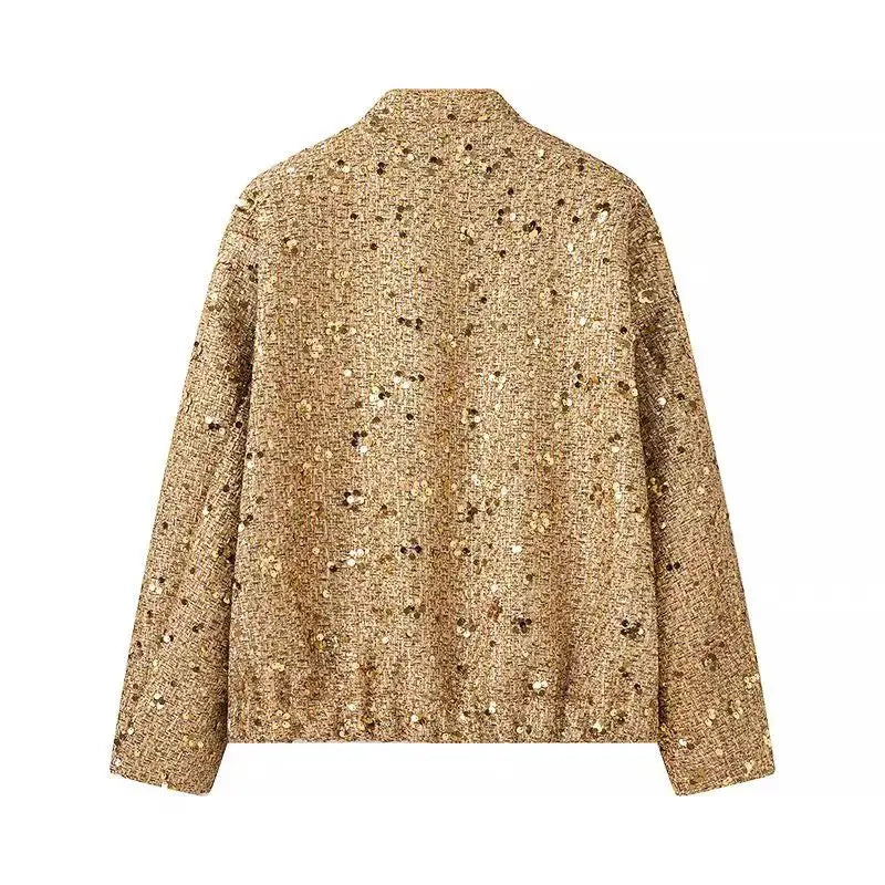 Gold Sequin Jacket – Women’s Statement Party Jacket