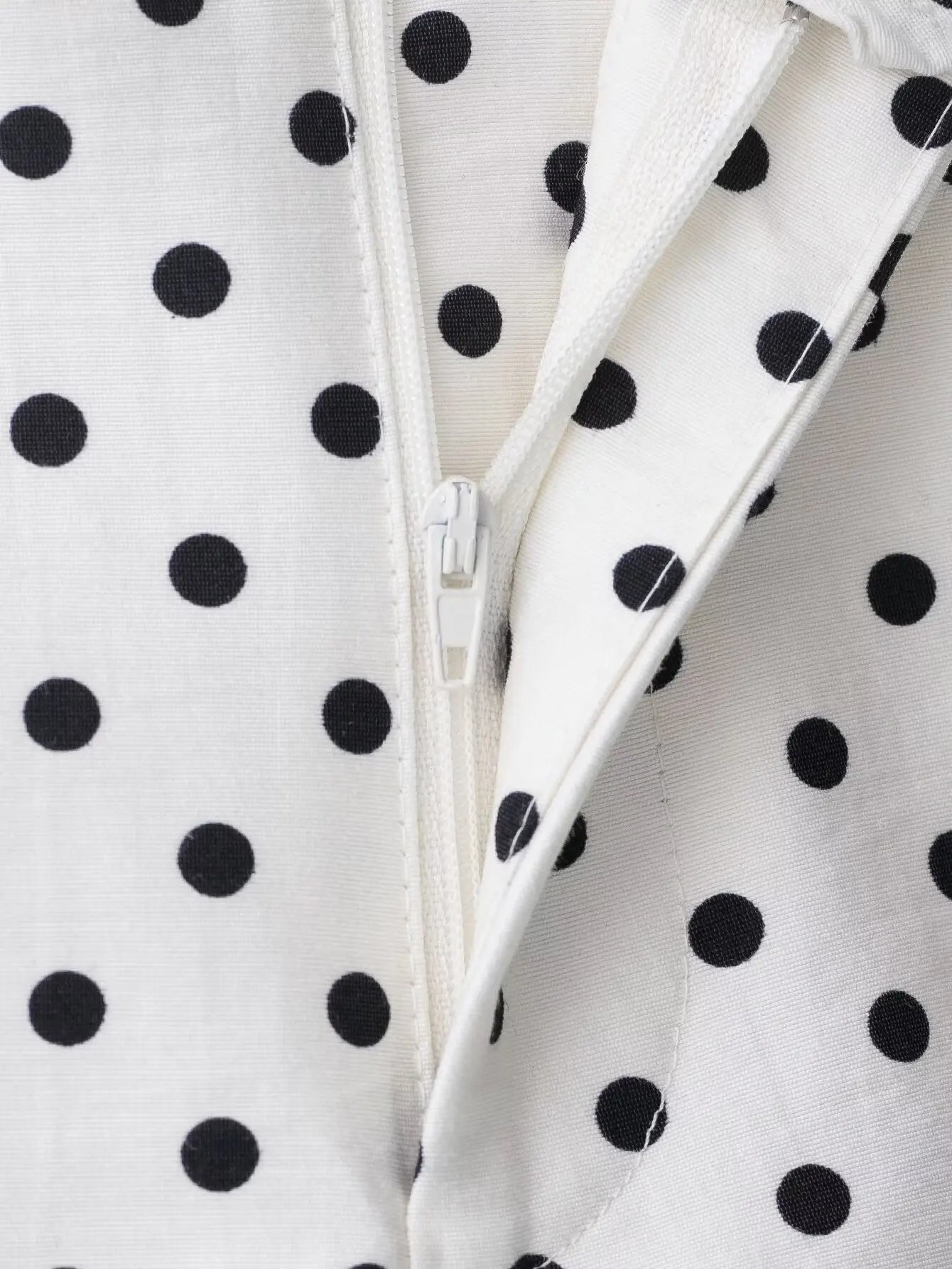 Polka Dot Two Piece Set with High Neck Jacket and Matching Pants or Shorts