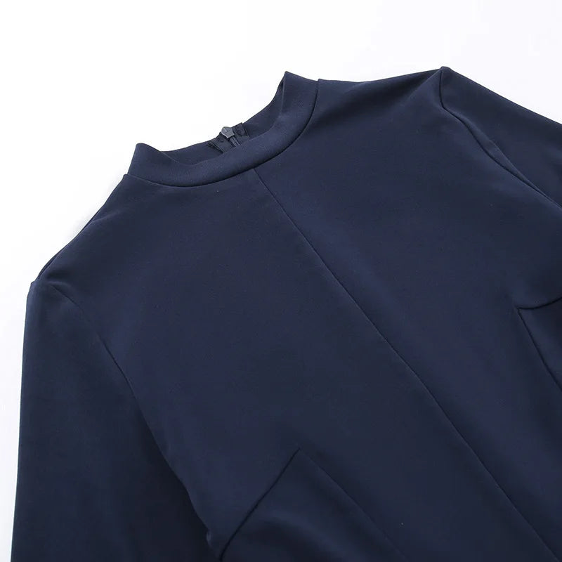 LONG SLEEVE MINI DRESS with POCKETS