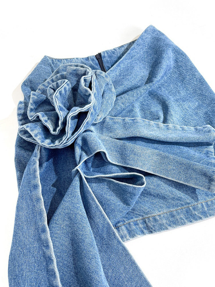 GEORGIA FLOWER DECORATED MINI SKIRT