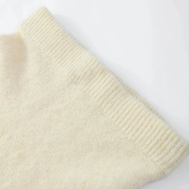 WOOL HALF SLEEVE TOP and SKIRT