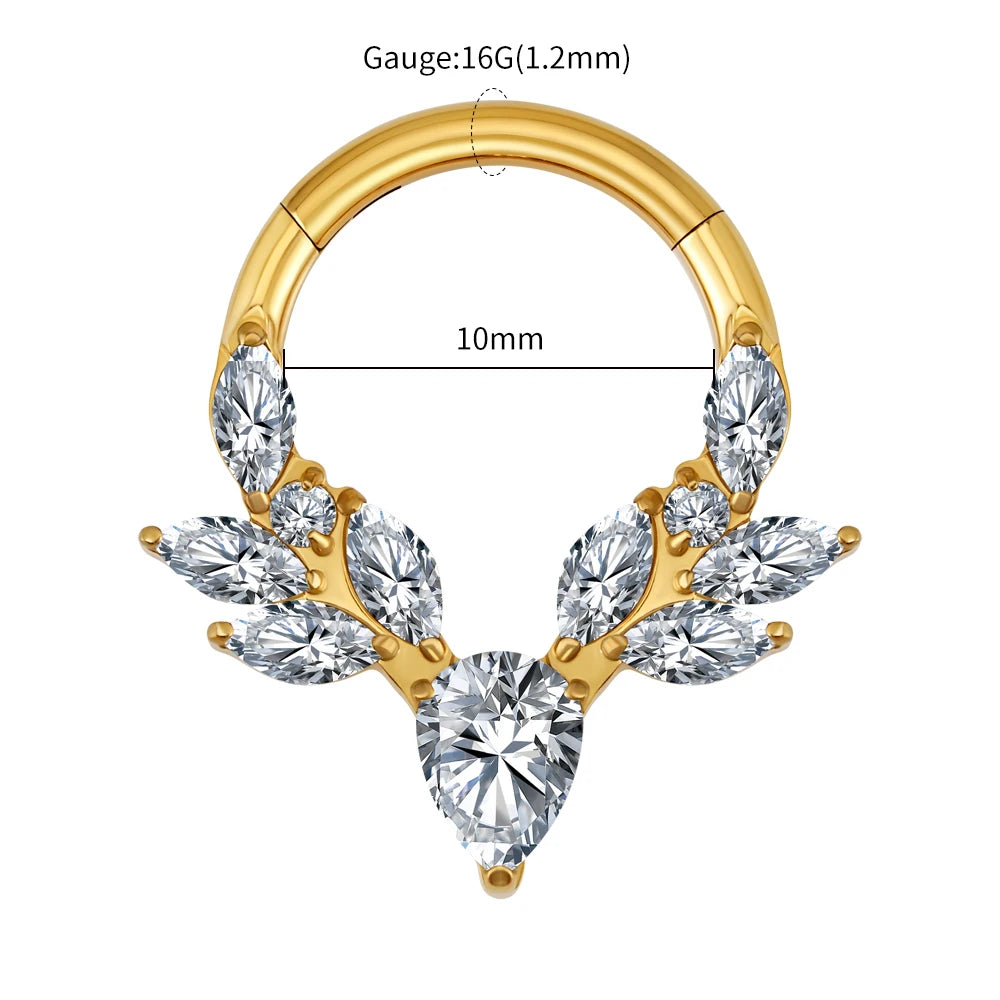 NOSE TITANIUM PIERCING RING
