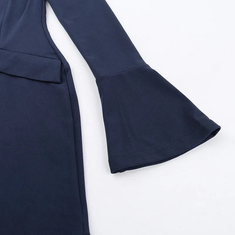 LONG SLEEVE MINI DRESS with POCKETS